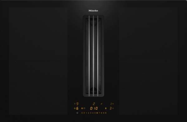 Miele KMDA 7476 FL  Induktionskochfeld mit integriertem Dunstabzug mit zwei extra großen PowerFlex XL-Kochbereichen und flächenbündigem Dunstabzug